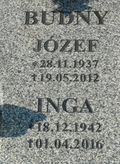 Inga Budny 1942 Katowice Tysiąclecia - Grobonet - Wyszukiwarka osób pochowanych