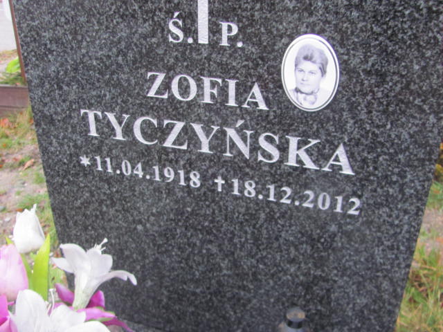 Zofia Tyczyńska 1918 Katowice Tysiąclecia - Grobonet - Wyszukiwarka osób pochowanych