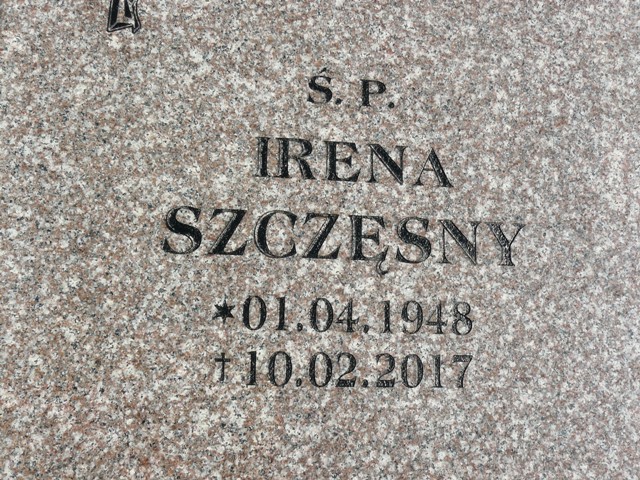 Irena Szczęsny 1948 Katowice Tysiąclecia - Grobonet - Wyszukiwarka osób pochowanych
